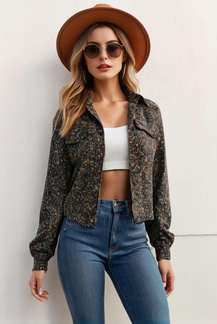 sequin bomber jacket with zipper closure and long sleeves stylish women s outerwear 113623