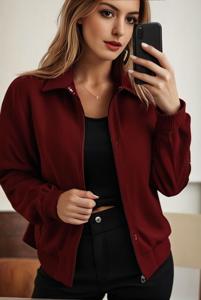 sophisticated split front blazer with long sleeves 117551