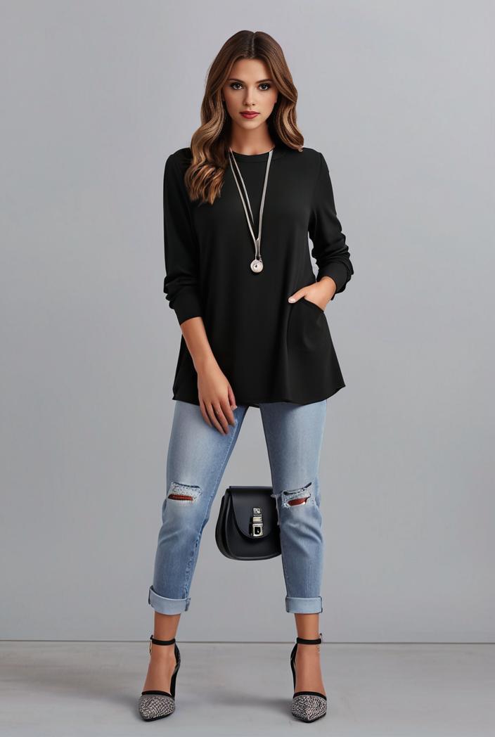 office work lapel stylish button front blazer 131141