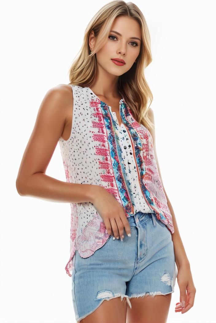 plus size boho tank top women s plus paisley print square neck medium stretch ruched tank top 133364