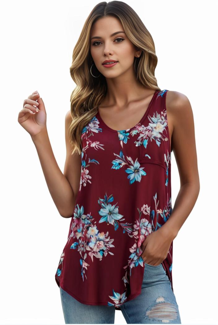 plus size boho tank top women s plus paisley print square neck medium stretch ruched tank top 133396
