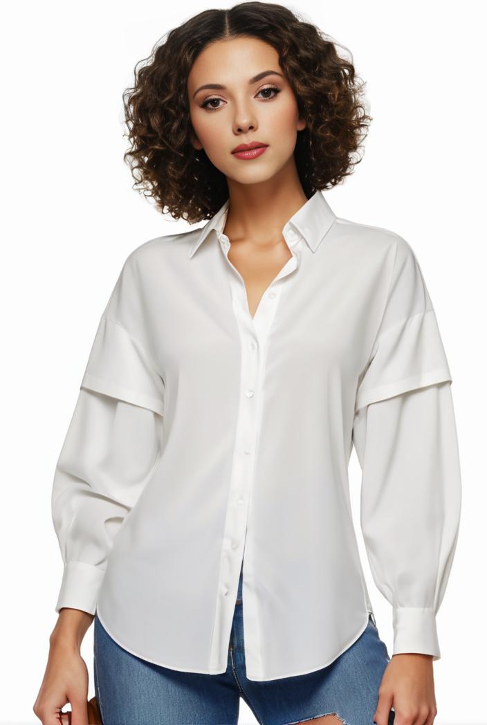 plus size casual blouse women s plus solid button up lantern sleeve turn down collar nipped waist blouse 133428