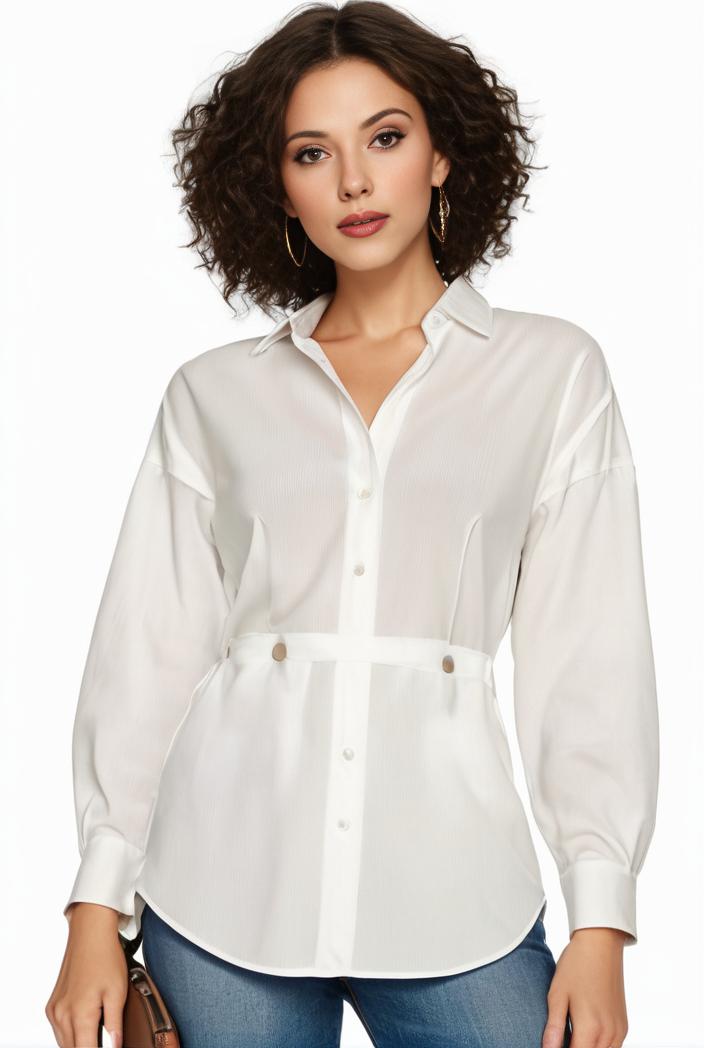 plus size casual blouse women s plus solid button up lantern sleeve turn down collar nipped waist blouse 133430
