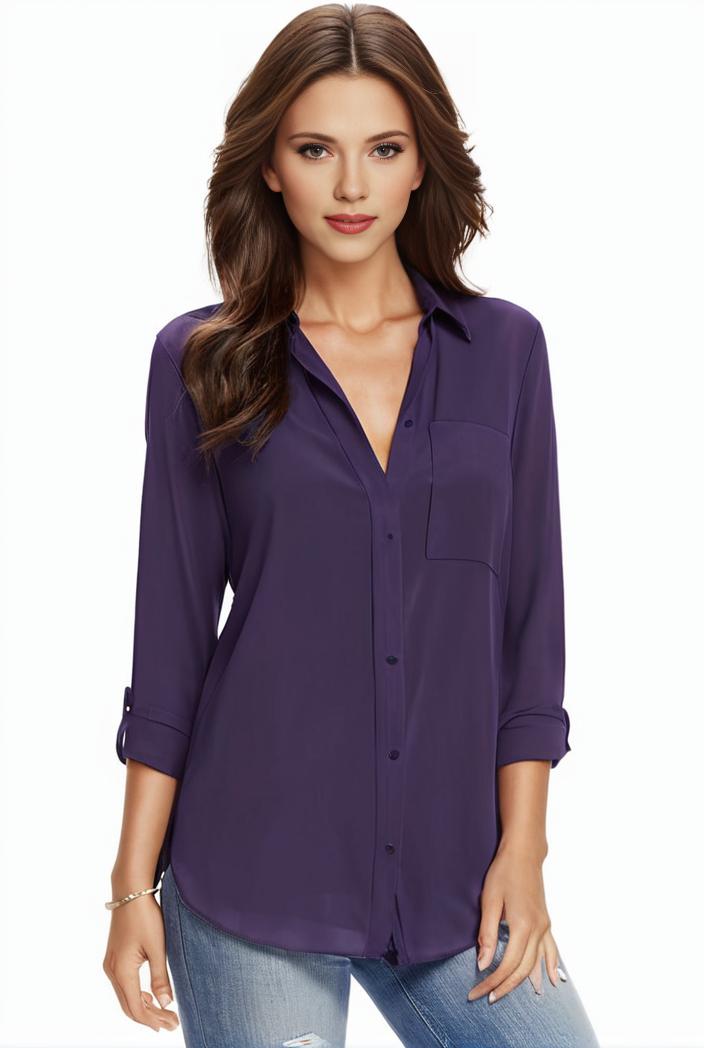 plus size casual blouse women s plus solid half sleeve turn down collar tunic top 133453