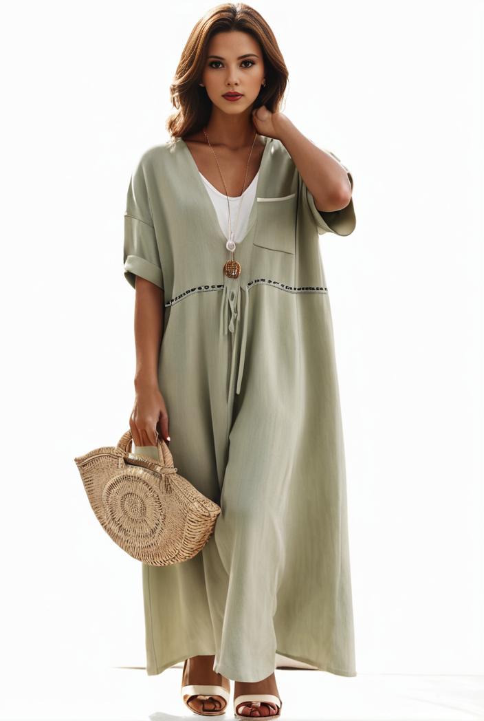 plus size casual dress women s plus solid v neck short sleeve ruffle trim smock dress 133493