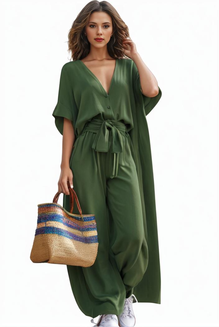 plus size casual dress women s plus solid v neck short sleeve ruffle trim smock dress 133500