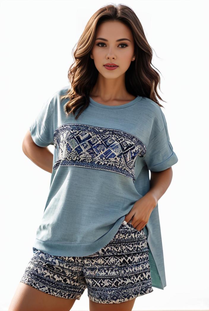 plus size casual pajama two piece set women s plus leopard heart print short sleeve tee shorts pajama 2 piece set 133669