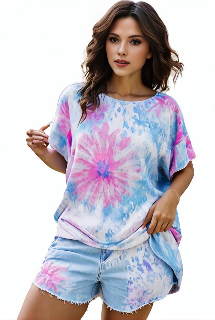 plus size casual pajama two piece set women s plus leopard heart print short sleeve tee shorts pajama 2 piece set 133690