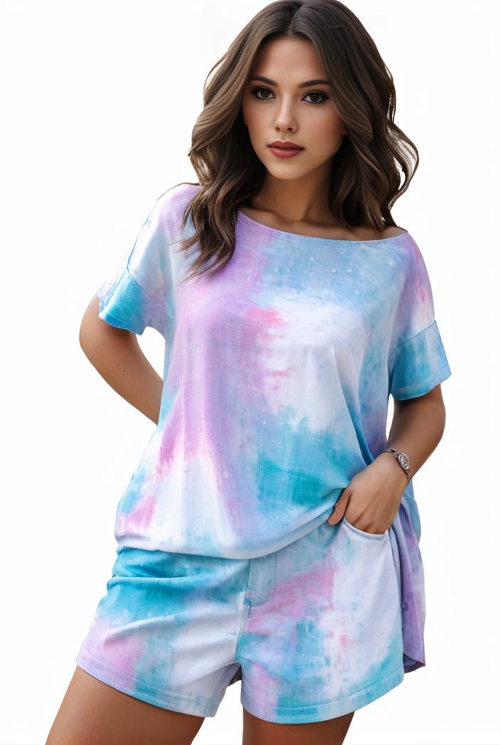 plus size casual pajama two piece set women s plus leopard heart print short sleeve tee shorts pajama 2 piece set 133692