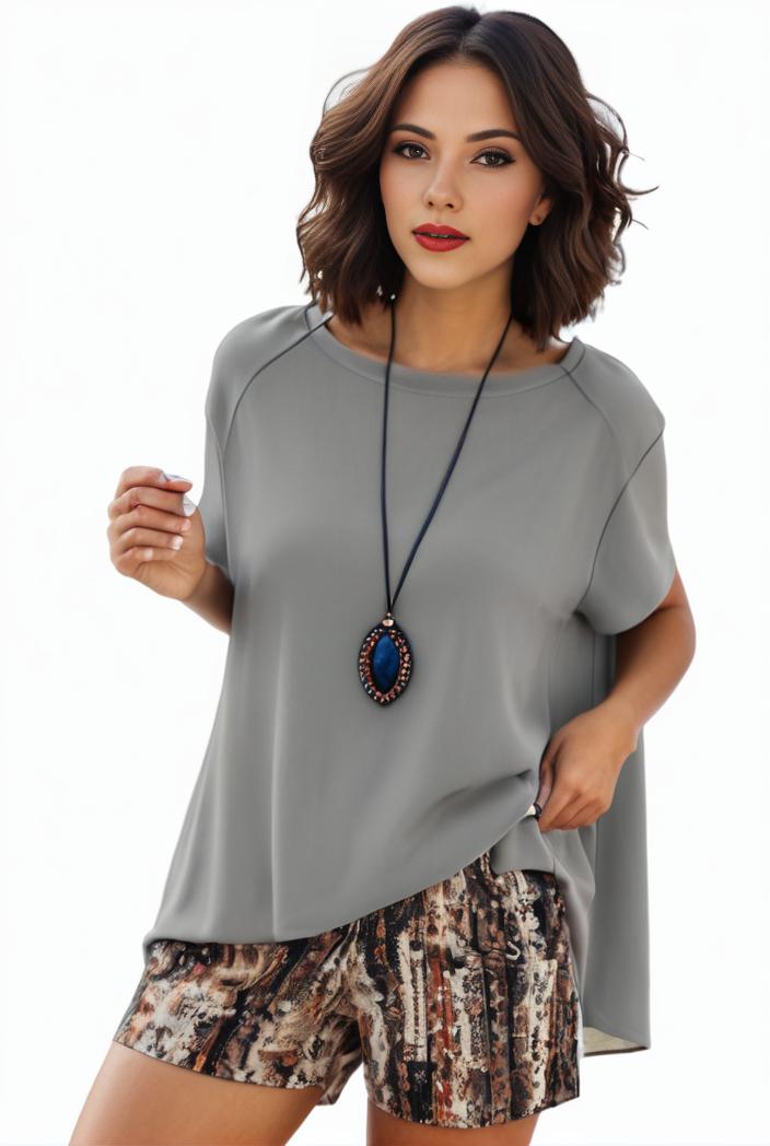 plus size casual pajama two piece set women s plus leopard heart print short sleeve tee shorts pajama 2 piece set 133696