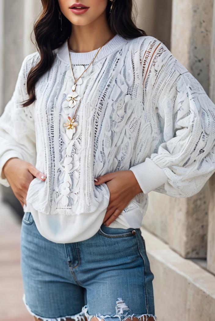 plus size casual sweatshirt women s plus solid waffle pattern long sleeve round neck sweatshirt 133920