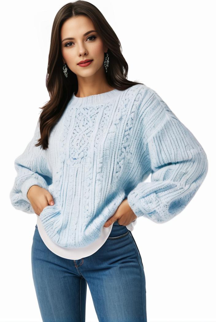 plus size casual sweatshirt women s plus solid waffle pattern long sleeve round neck sweatshirt 133931