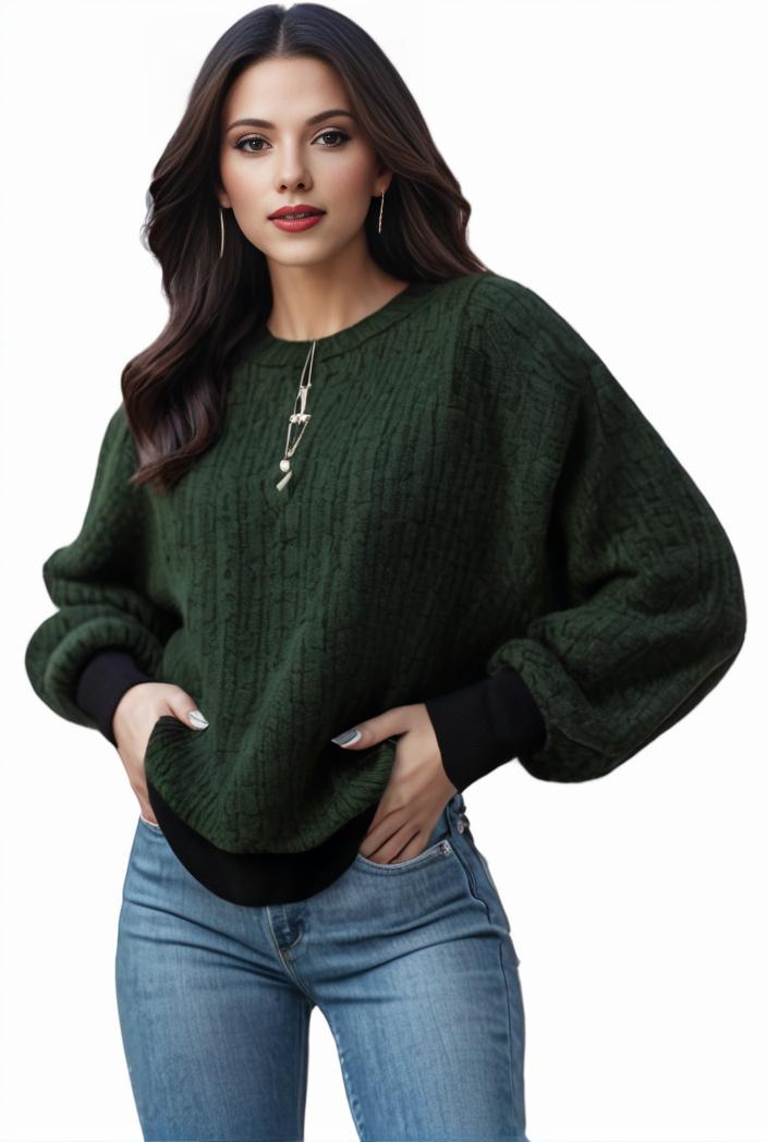 plus size casual sweatshirt women s plus solid waffle pattern long sleeve round neck sweatshirt 133935