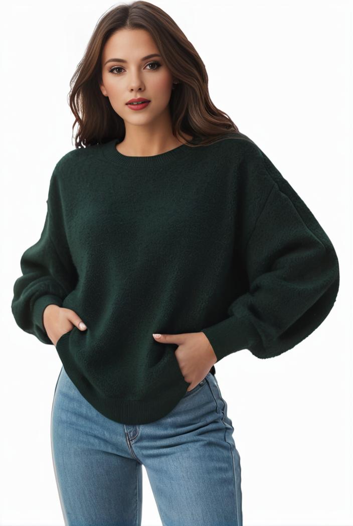 plus size casual sweatshirt women s plus solid waffle pattern long sleeve round neck sweatshirt 133941