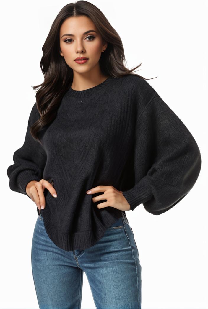 plus size casual sweatshirt women s plus solid waffle pattern long sleeve round neck sweatshirt 133939