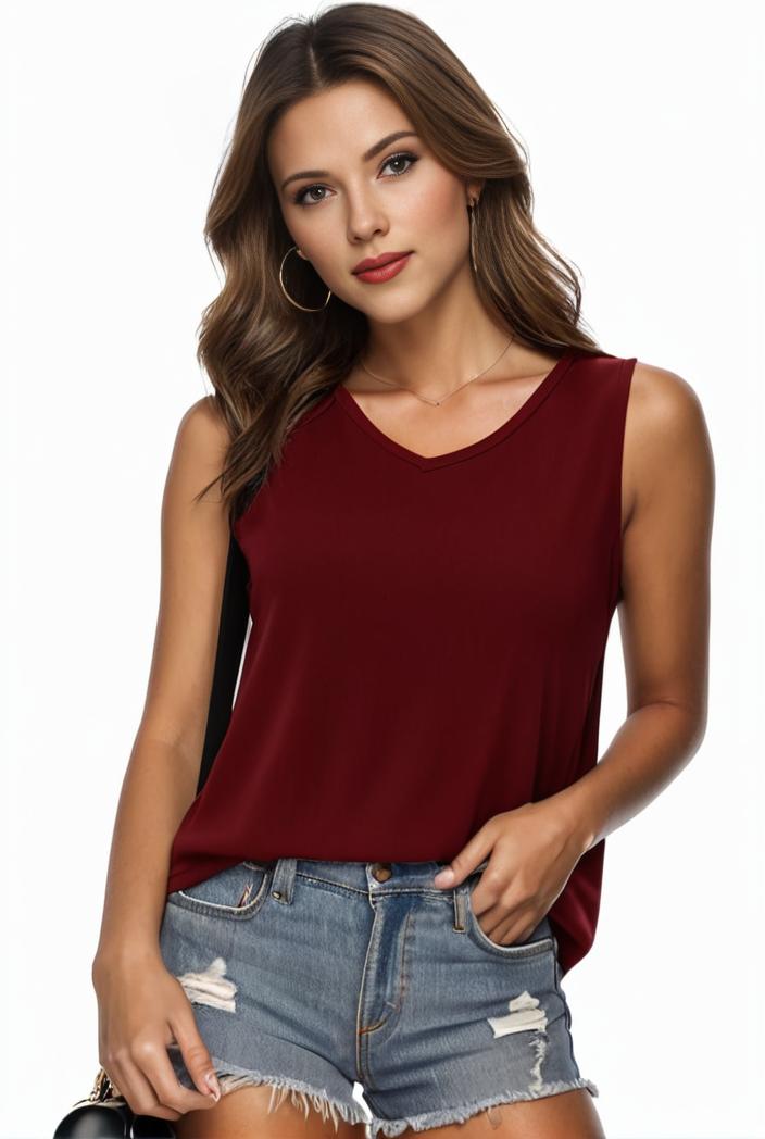 plus size casual tank top women s plus solid square neck pleated medium stretch tank top 134161