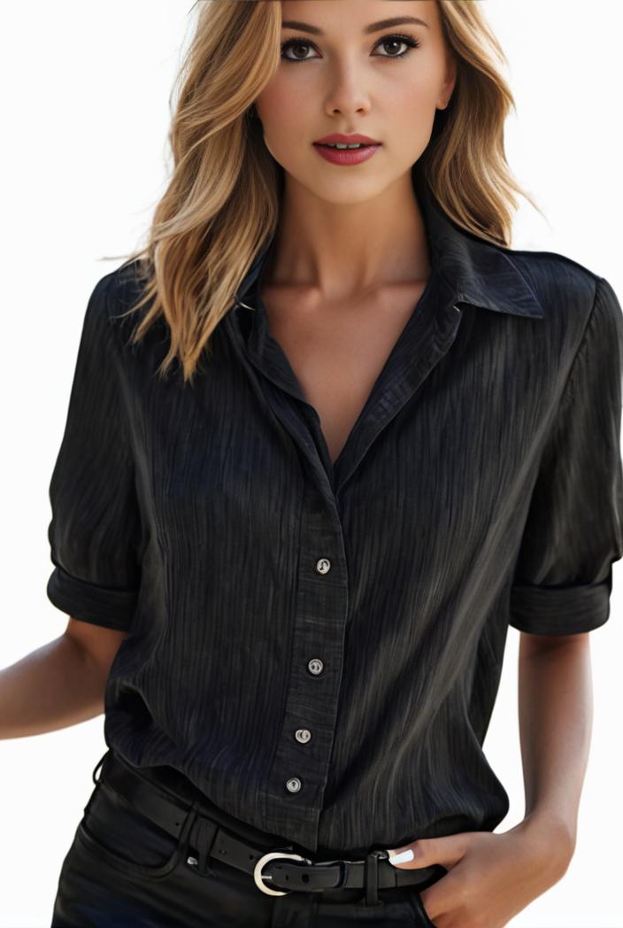plus size elegant blouse women s plus solid contrast lace ribbed puff sleeve v neck shirt top 134421