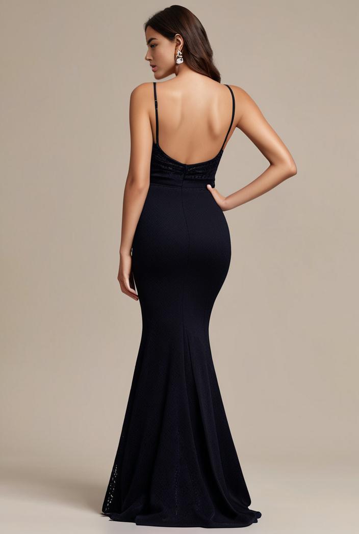 glitter spaghetti strap u veck open back bodycon stretchy evening dress 102221