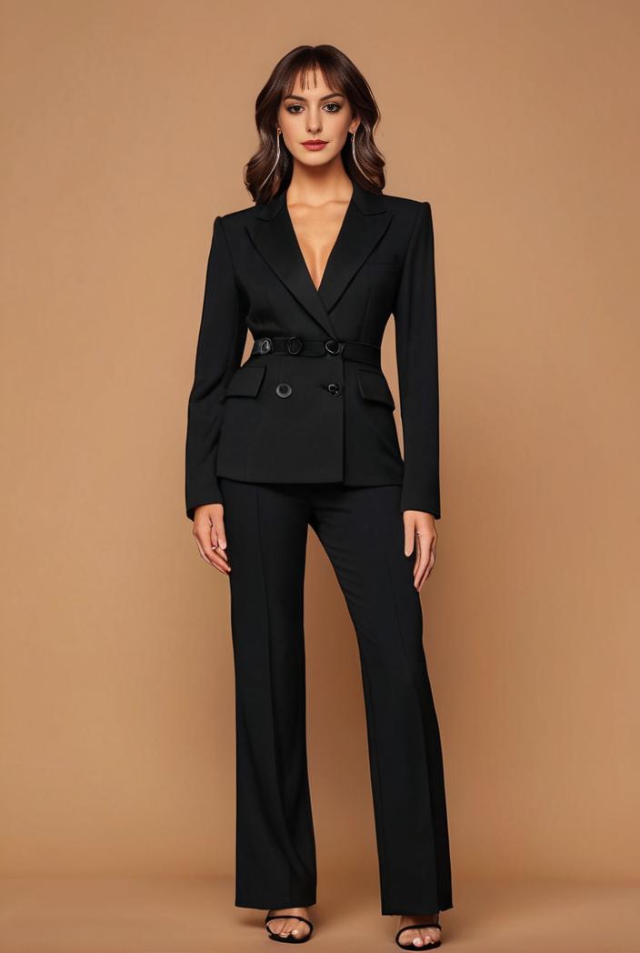 flared high waist trousers stylish bottoms perfect for spring autumn women s apparel 140523