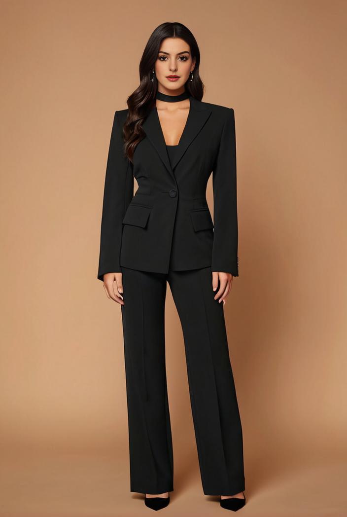 flared high waist trousers stylish bottoms perfect for spring autumn women s apparel 140524