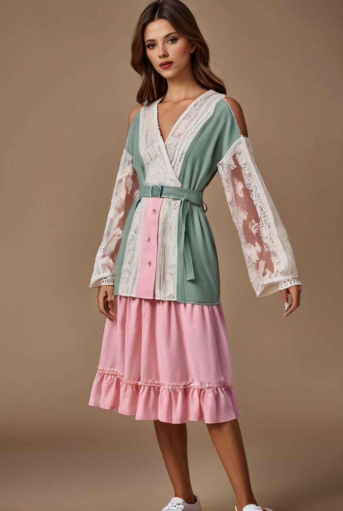 floral peacock print long sleeve loose swim robe beach cover up coat 120316