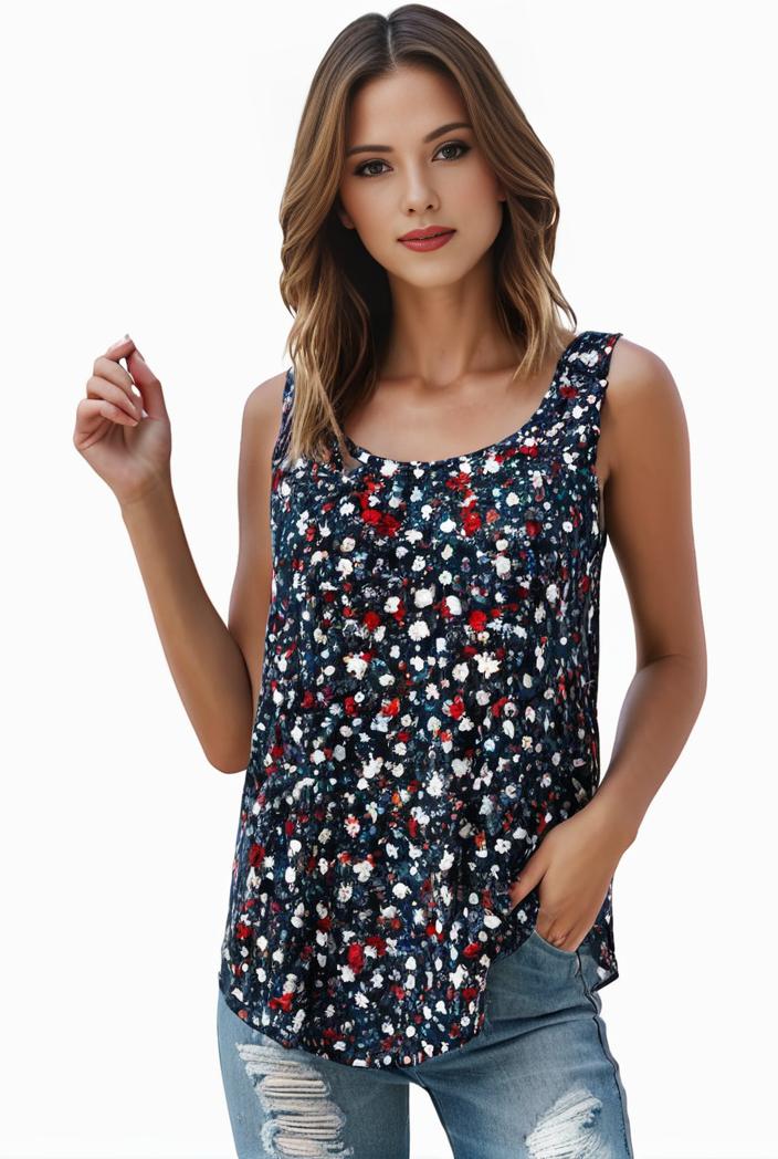 plus size boho tank top women s plus paisley print square neck medium stretch ruched tank top 127246