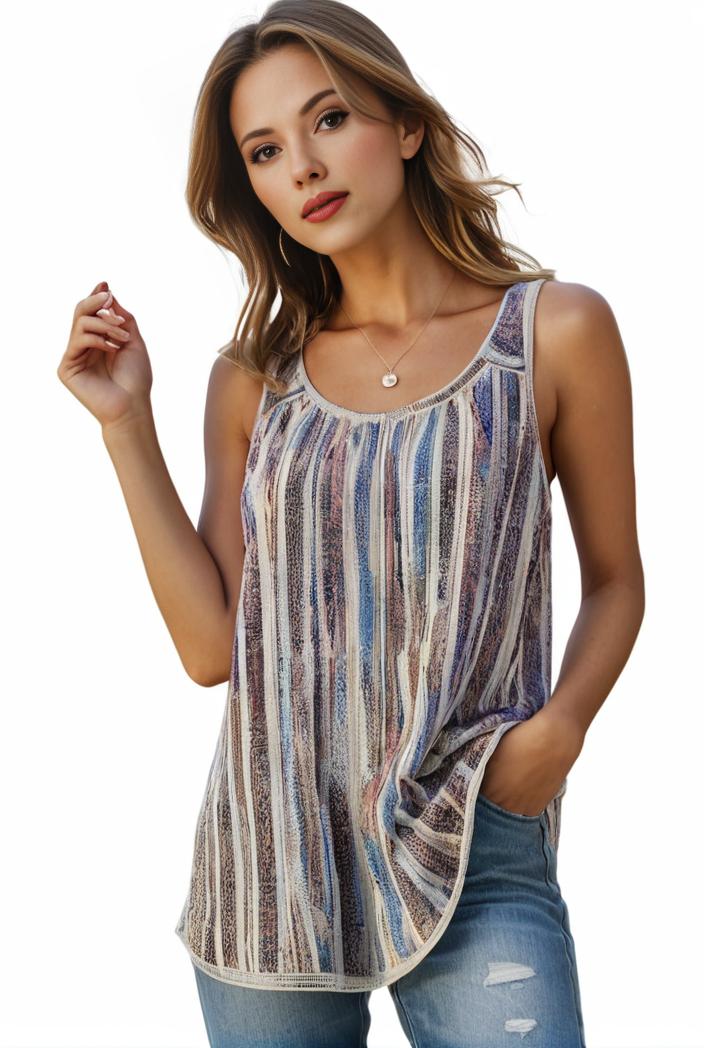plus size boho tank top women s plus paisley print square neck medium stretch ruched tank top 127283