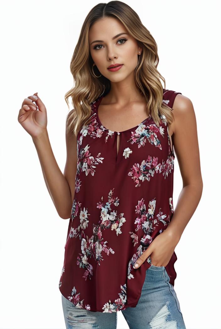 plus size boho tank top women s plus paisley print square neck medium stretch ruched tank top 127286