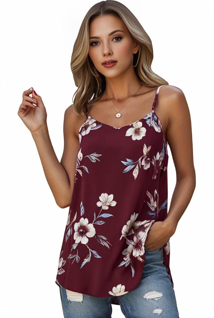 plus size boho tank top women s plus paisley print square neck medium stretch ruched tank top 127291