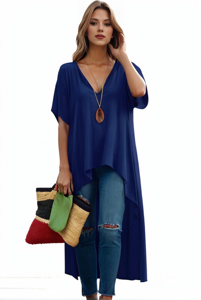 plus size casual dress women s plus solid v neck short sleeve ruffle trim smock dress 127403