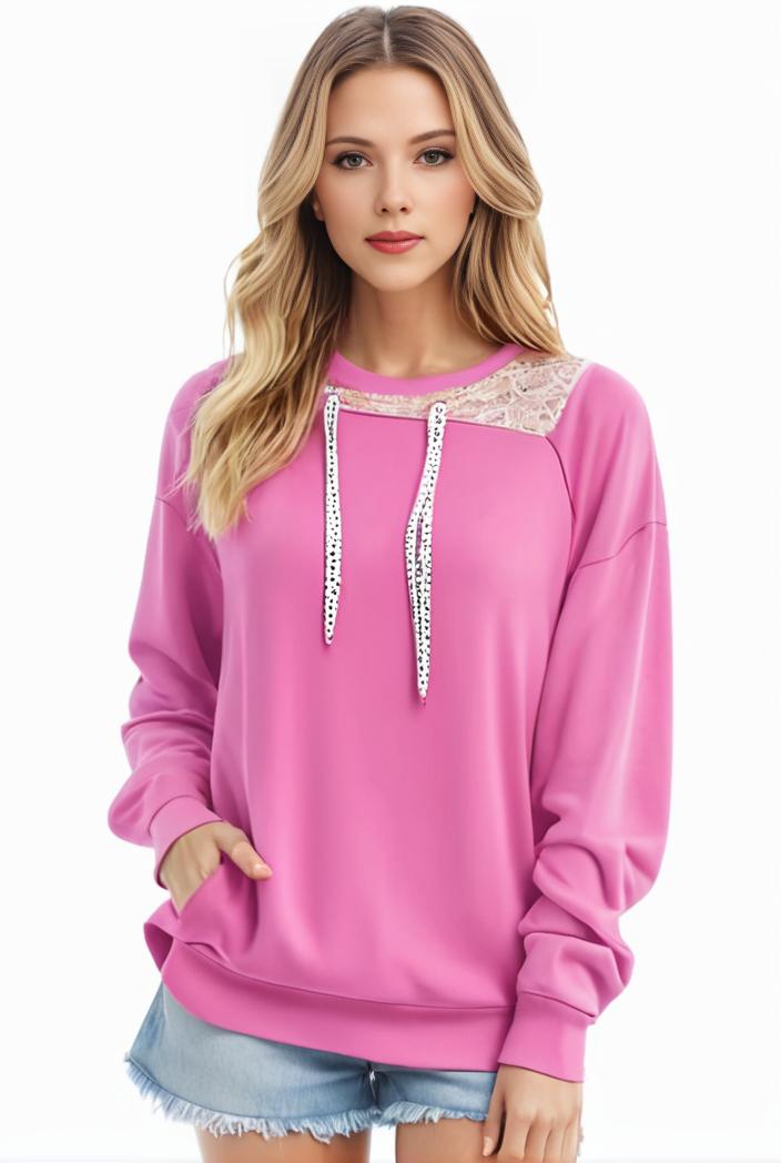 plus size casual sweatshirt women s plus solid cut out long sleeve slight stretch drawstring hoodie with pocket 127775