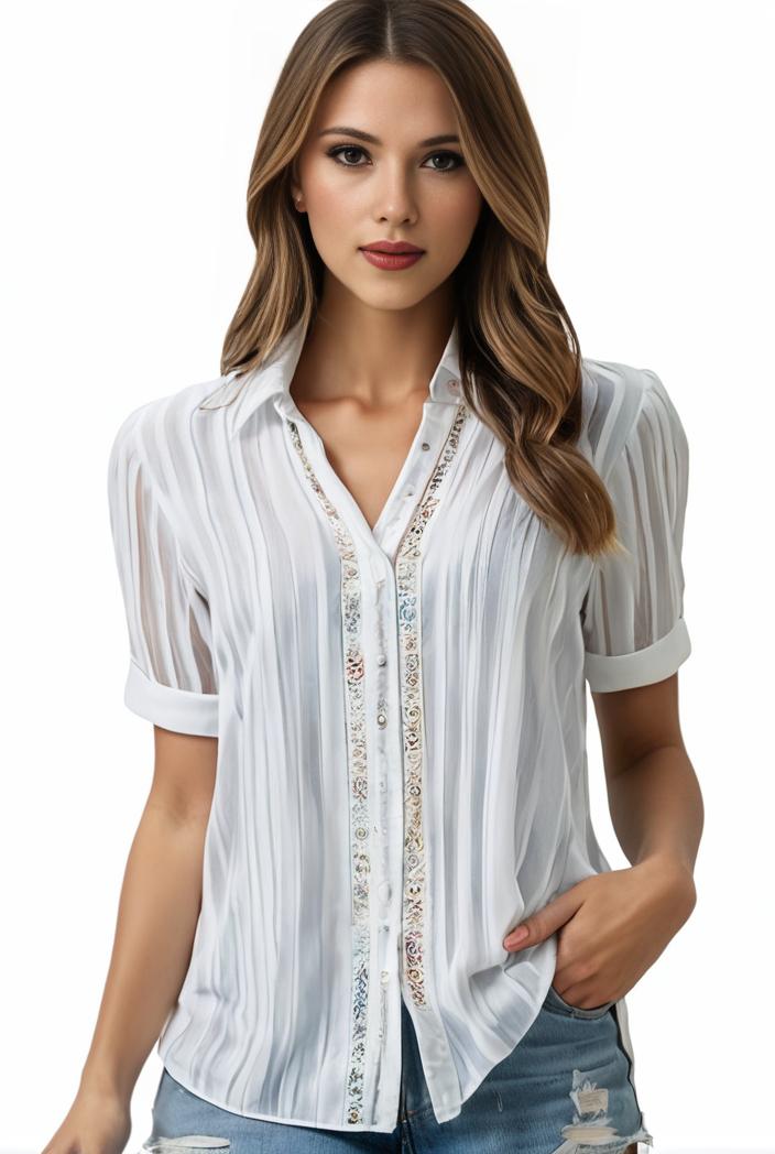plus size elegant blouse women s plus solid contrast lace ribbed puff sleeve v neck shirt top 128288
