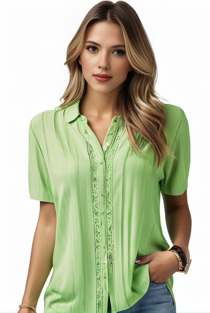plus size elegant blouse women s plus solid contrast lace ribbed puff sleeve v neck shirt top 128304