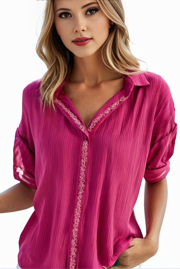 plus size elegant blouse women s plus solid contrast lace ribbed puff sleeve v neck shirt top 128319