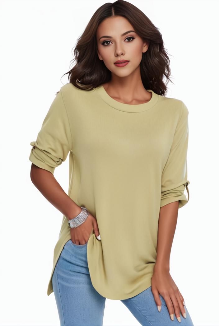 plus size formal shirt women s plus plain long sleeve turn down collar button up workwear shirt 129701