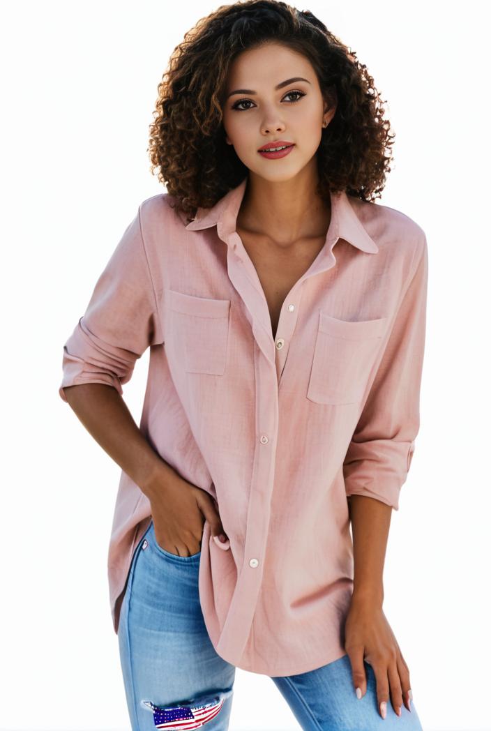 plus size formal shirt women s plus plain long sleeve turn down collar button up workwear shirt 129726