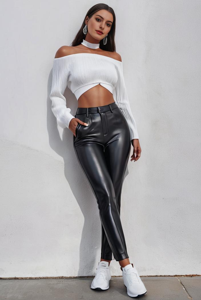 slim fit drawstring denim jeans with elastic waist for women 100519