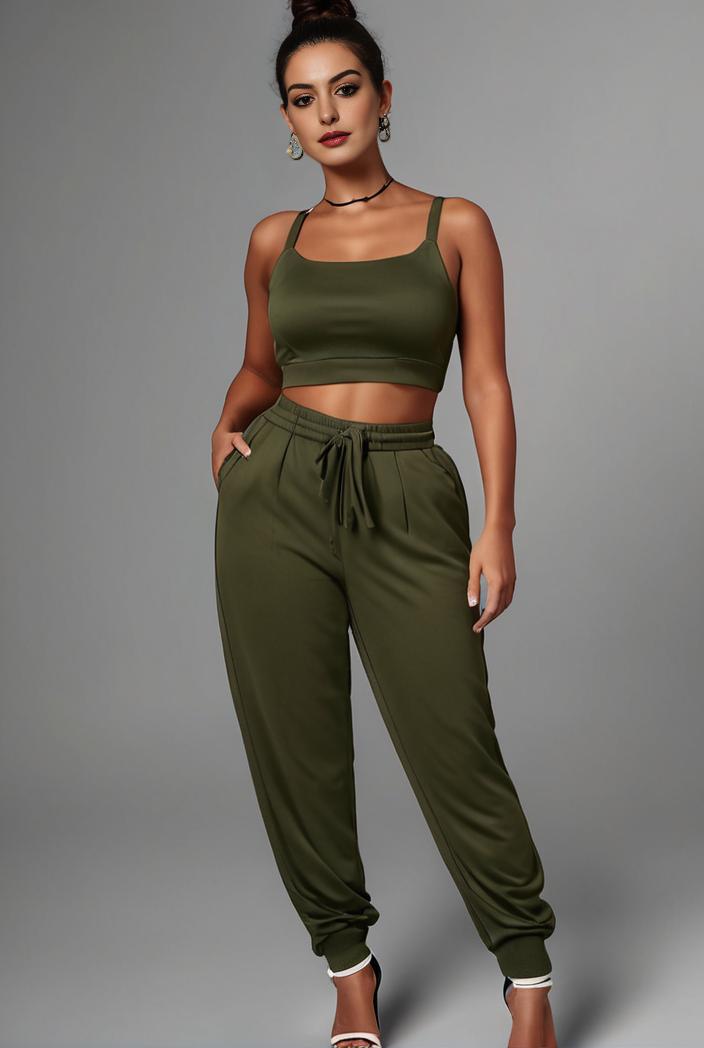 stylish sleeveless jumpsuit with tie waist and flap pockets for women 103098