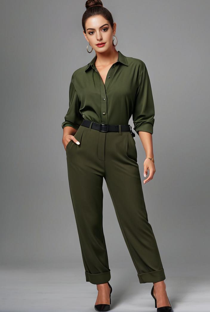 stylish sleeveless jumpsuit with tie waist and flap pockets for women 103104