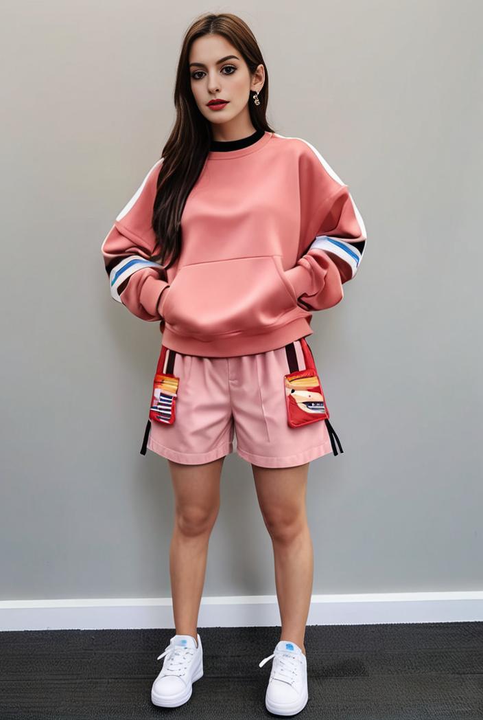 casual drawstring pants and hoodie combo set for women 112673