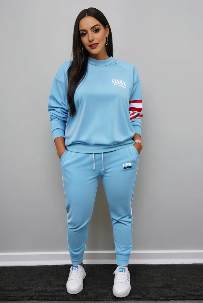 casual drawstring pants and hoodie combo set for women 112678