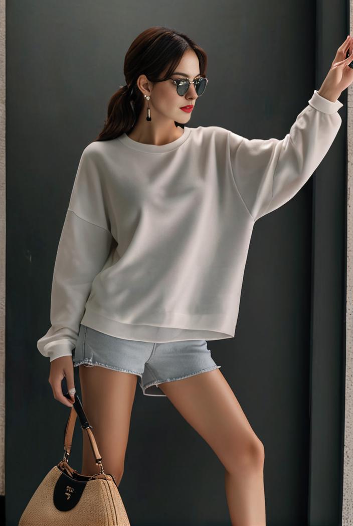 cozy letter print drop shoulder sweatshirt for women to stay stylish and warm during fall winter 116039