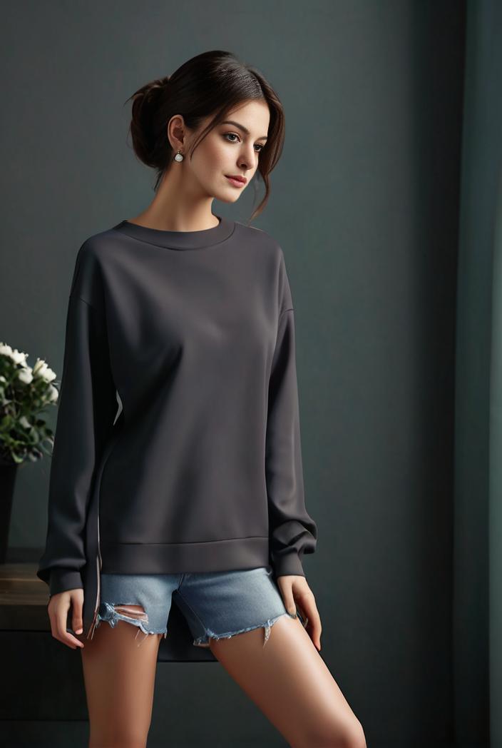 cozy letter print drop shoulder sweatshirt for women to stay stylish and warm during fall winter 116052
