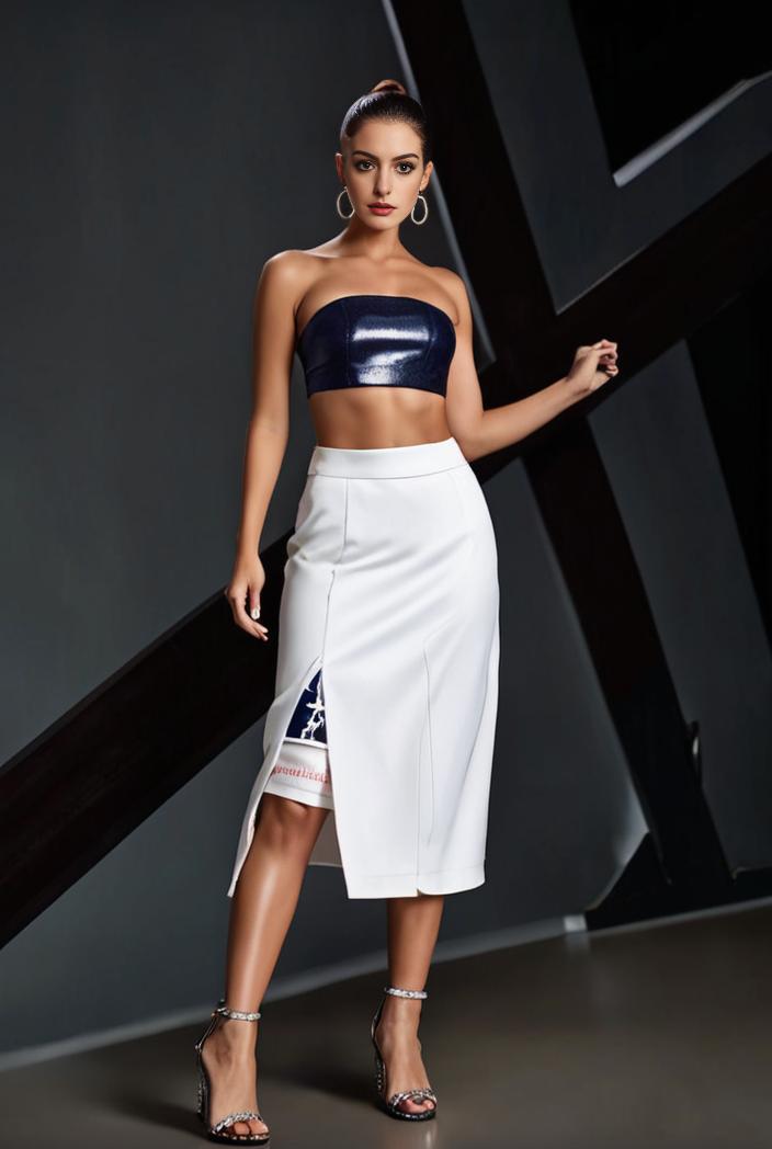 distressed flap pockets denim midi skirt with frayed hem 118372