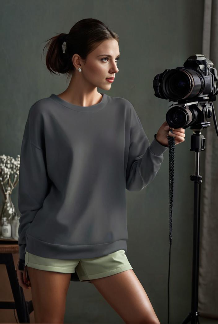 cozy letter print drop shoulder sweatshirt for women to stay stylish and warm during fall winter 132718