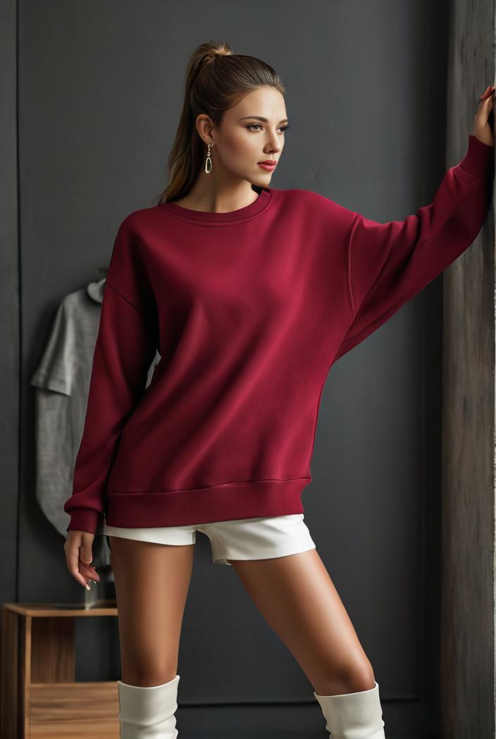 cozy letter print drop shoulder sweatshirt for women to stay stylish and warm during fall winter 132736