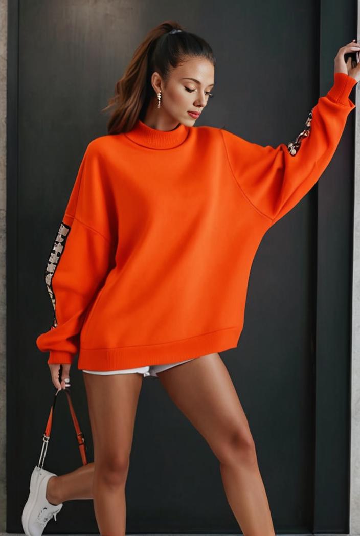 cozy letter print drop shoulder sweatshirt for women to stay stylish and warm during fall winter 132749