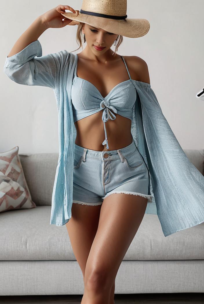 3 pieces sexy print bikini women high waist swimsuit cover up swimwear female lady bathing suit swimming summer beachwear 135188