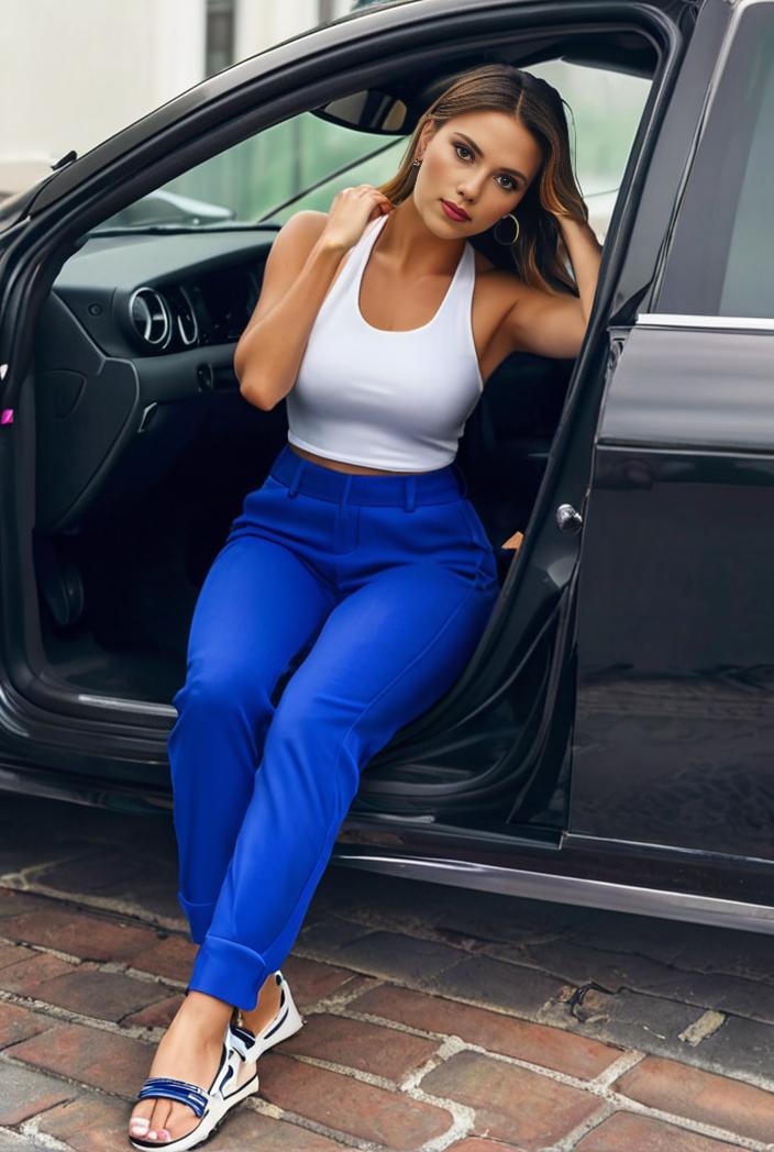 casual skinny jeans with ripped holes and slant pockets 139489