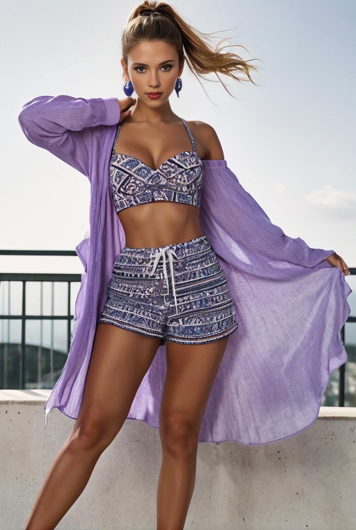 3 pieces sexy print bikini women high waist swimsuit cover up swimwear female lady bathing suit swimming summer beachwear 148850